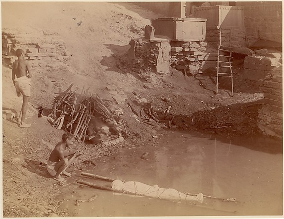 Unknown, [Cremation Ground at Manikarnika Ghat, Varanasi, India]