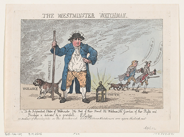 Thomas Rowlandson, The Westminster Watchman