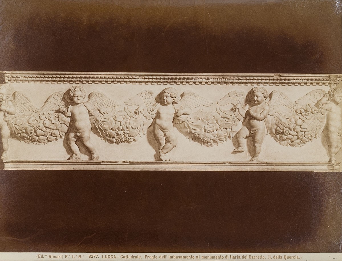 Fratelli Alinari, Jacopo della Quercia: Fries am Grab der Ilaria del Carretto, Dom von Lucca