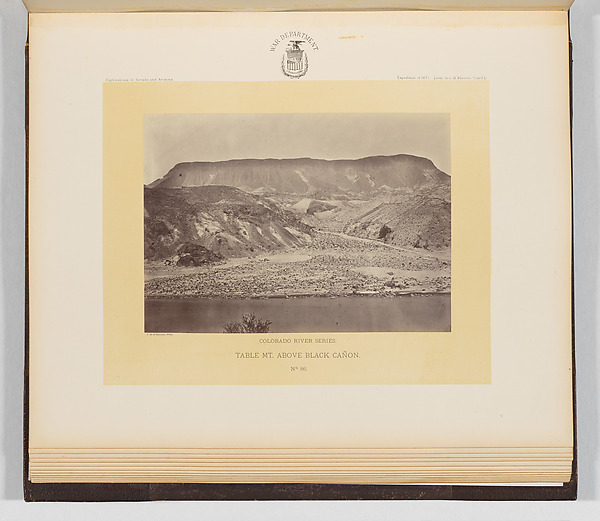Timothy H. O'Sullivan, Table Mountain Above Black Cañon