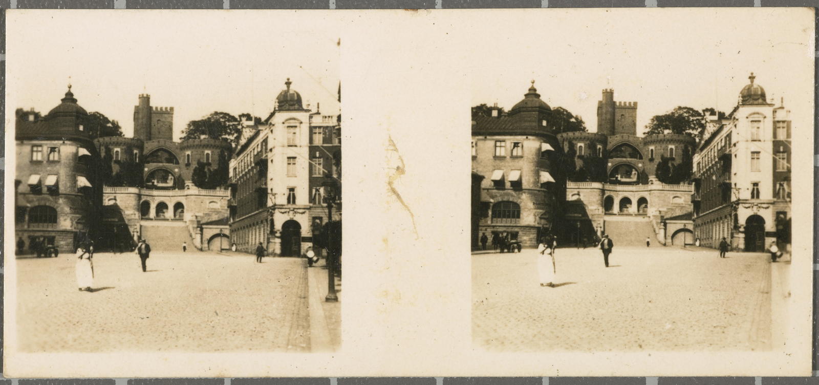 Desconegut, N.º 245 Helsingborg - Plaza de Oscar II y torre de Kaernan.