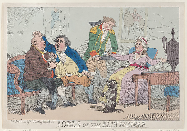 Thomas Rowlandson, Lords of the Bedchamber