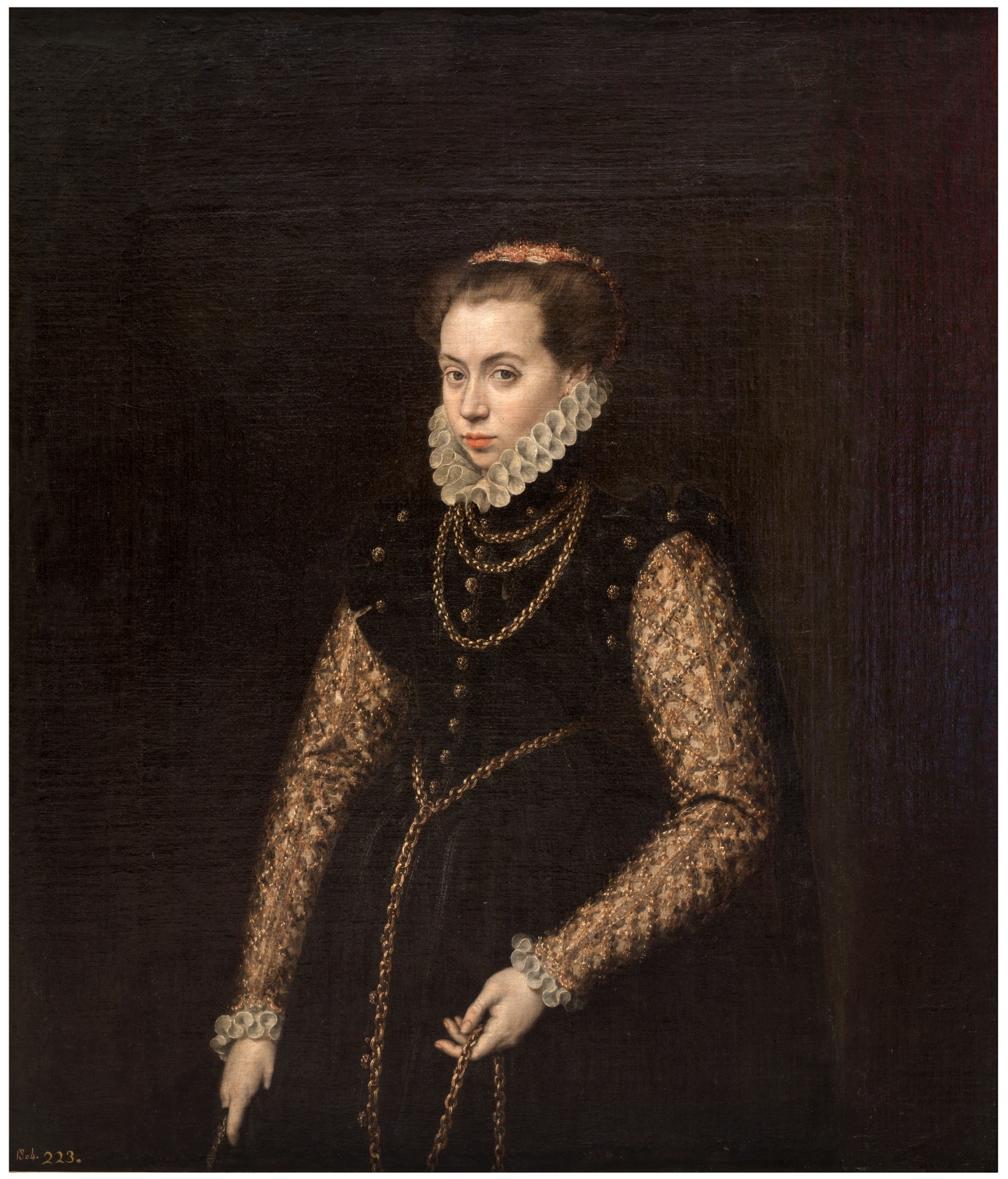 Antonis Mor, Lady with Gold Chains