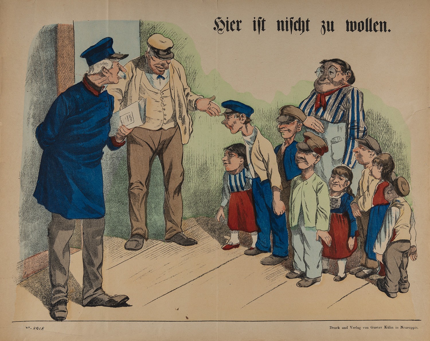 Gustav Kühn (Druckerei und Verlag), "Hier ist nischt zu wollen" (Neuruppiner Bilderbogen Nr. 8918)