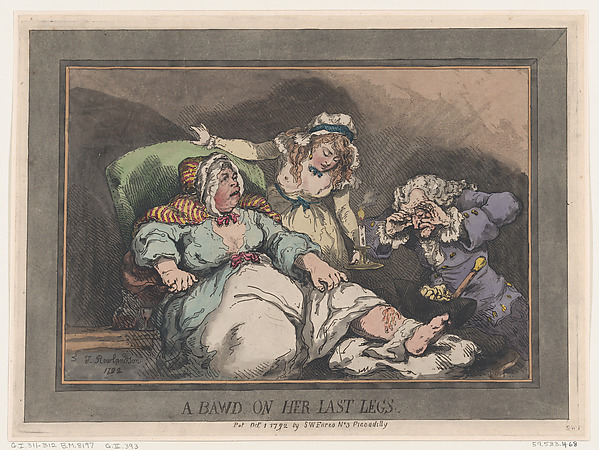 Thomas Rowlandson, A Bawd on her Last Legs