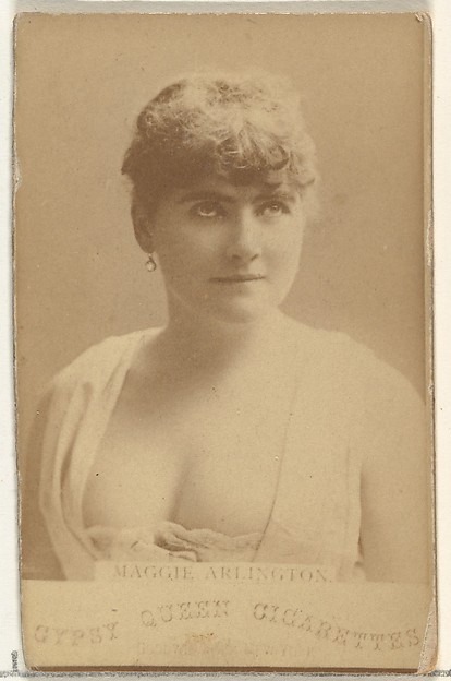 Goodwin & Company, Maggie Arlington, from the Actors and Actresses series (N171) for Gypsy Queen Cigarettes