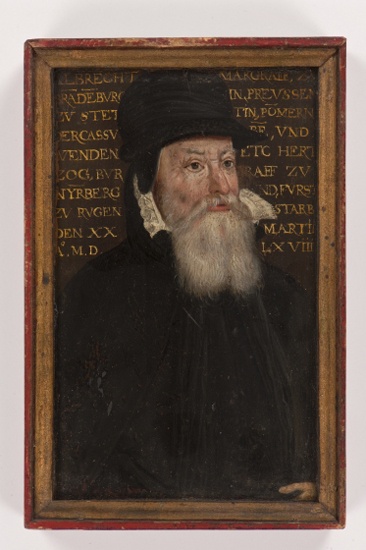 Unknown artist, Miniaturporträt des Markgrafen Albrecht von Brandenburg