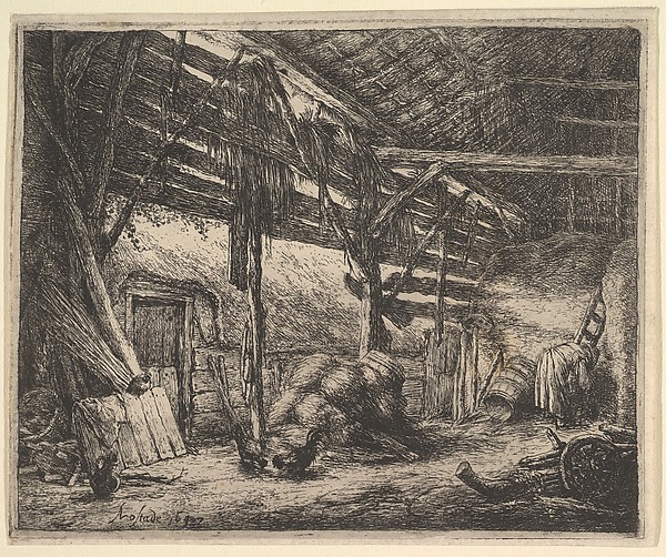 Adriaen van Ostade, The Barn