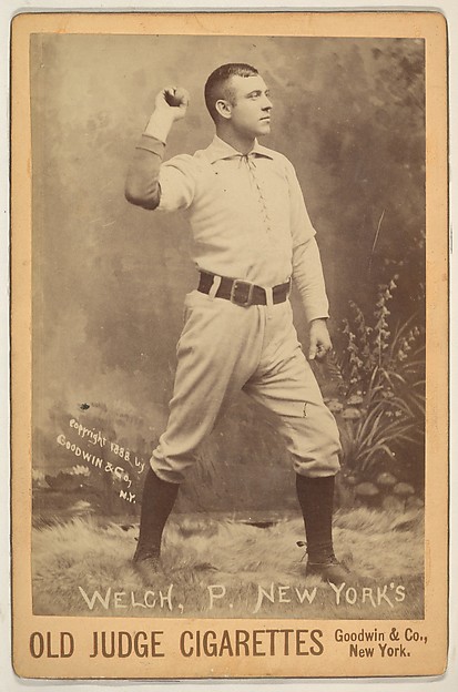 Goodwin & Company, Welch, Pitcher, New York, from the series Old Judge Cigarettes