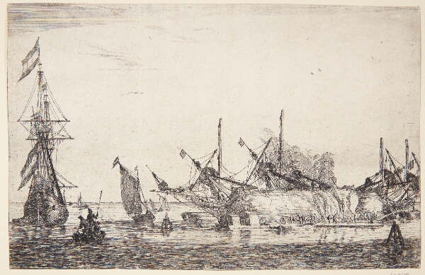 Reinier Zeeman, Kølhaling af et skib