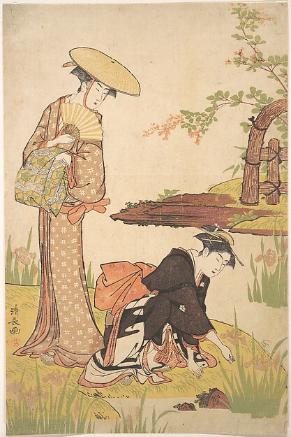Torii Kiyonaga, The Iris Garden