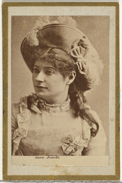 Allen & Ginter, Sara Jewett, from the Actresses and Celebrities series (N60, Type 2) promoting Little Beauties Cigarettes for Allen & Ginter brand tobacco products