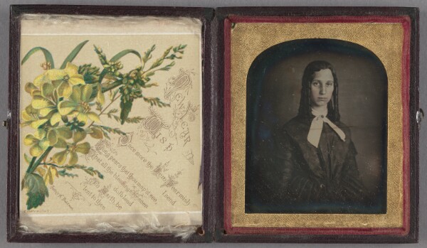 Unknown, [Portrait of a Doleful-looking Woman with Ringlets]
