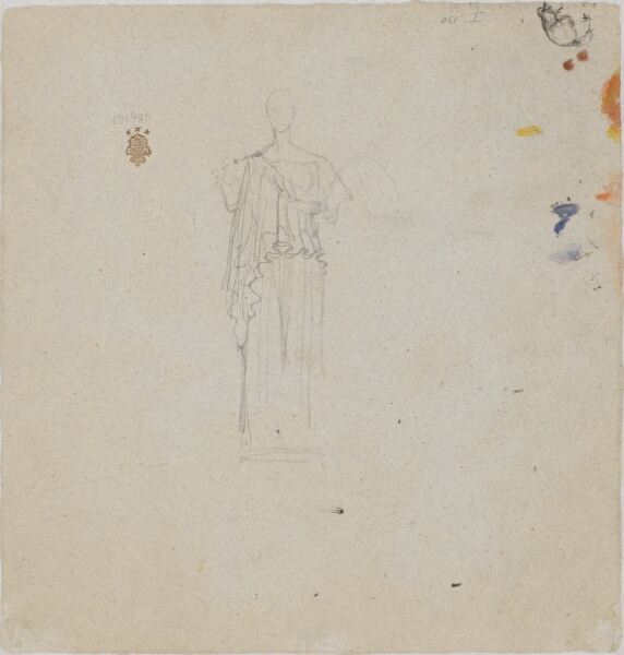 Wilhelm Marstrand, Skitse til figur og ansigt