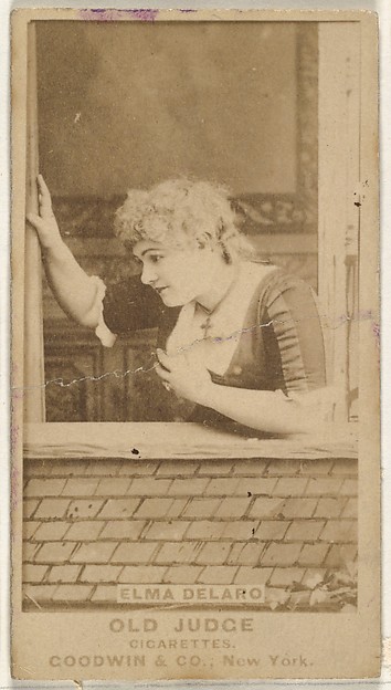 Goodwin & Company, Elma Delaro, from the Actors and Actresses series (N171) for Old Judge Cigarettes