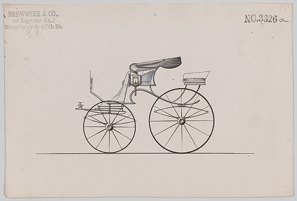 Brewster & Co., Design for Pony Phaeton, no. 3326a