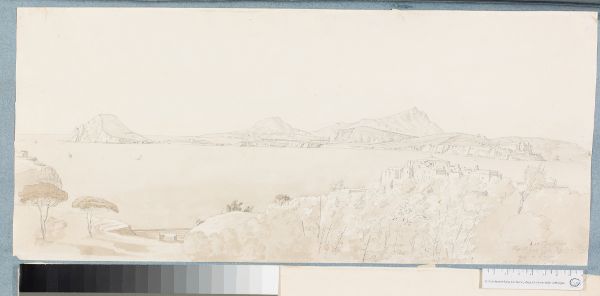 Unknown artist, Blick von Pozzuoli auf das Capo Miseno und die Inseln Procida und Ischia