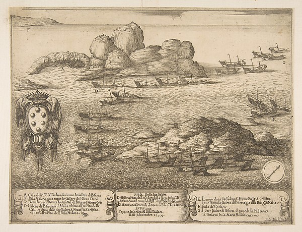 Stefano della Bella, Capture of Two Galleys at Byserta