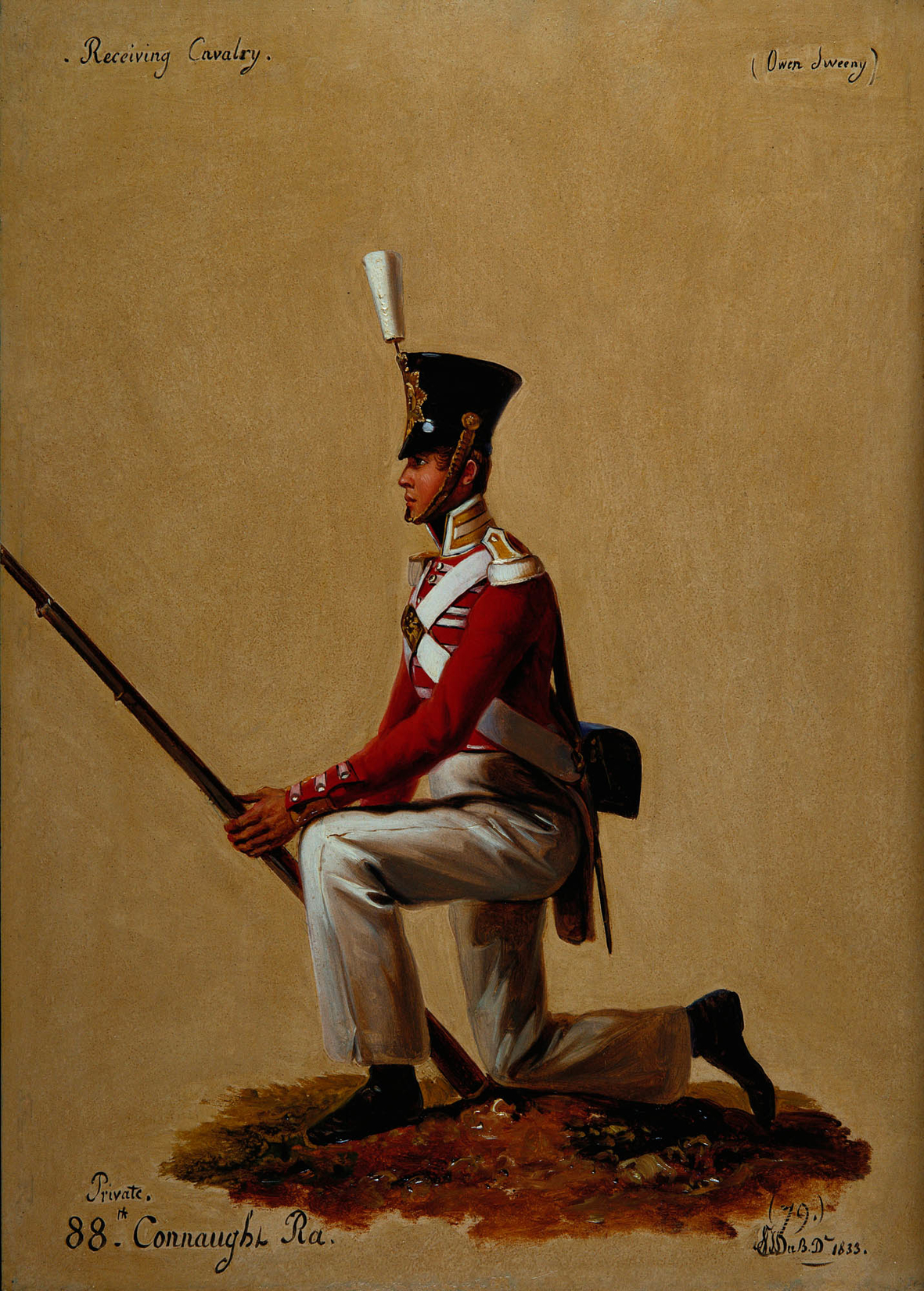 Alexandre Jean Dubois-Drahonet, Private Owen Sweeny (b. 1812), 88th (Connaught Rangers) Regiment of Foot