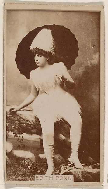 Kinney Brothers Tobacco Company, Edith Pond, from the Actresses series (N245) issued by Kinney Brothers to promote Sweet Caporal Cigarettes