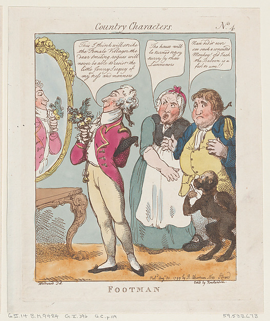 Thomas Rowlandson, Footman