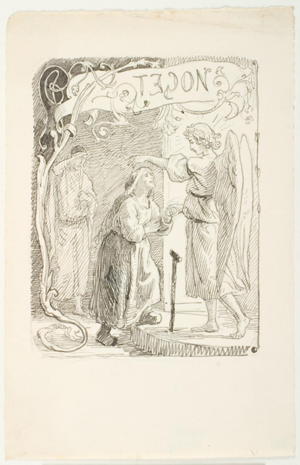 Lorenz Frølich, Illustrationsudkast til H.C. Andersen, "Noget"