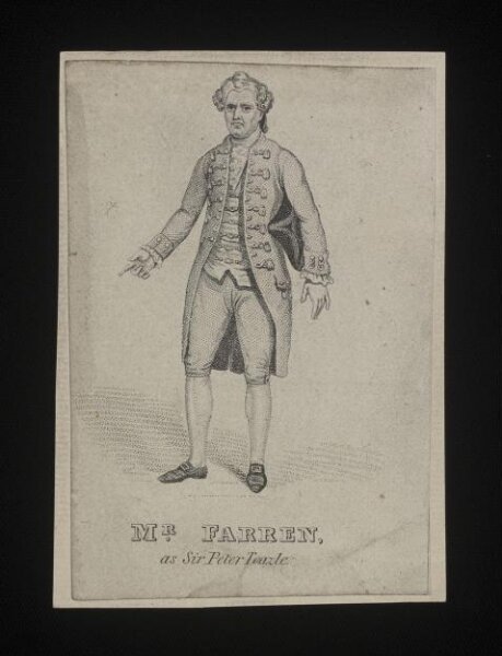 Unknown, Mr. Farren as Sir Peter Teazle