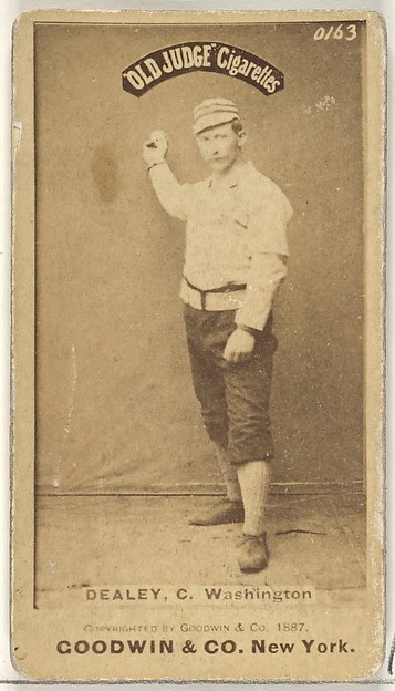 Goodwin & Company, Patrick "Pat" E. Dealy, Catcher, Washington Nationals, from the Old Judge series (N172) for Old Judge Cigarettes
