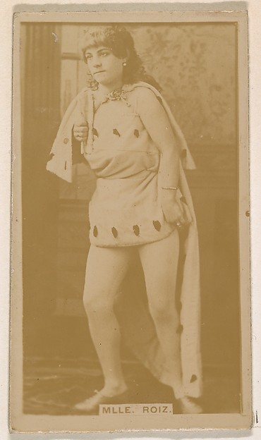 Kinney Brothers Tobacco Company, Mlle. Roiz, from the Actresses series (N245) issued by Kinney Brothers to promote Sweet Caporal Cigarettes