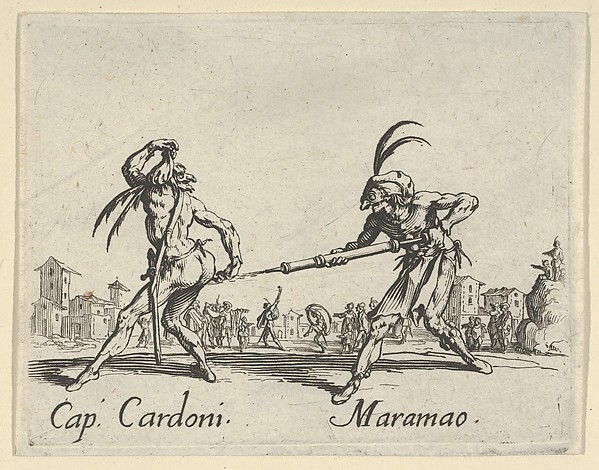 Jacques Callot, Cap. Cardoni - Maramao, from "Balli di Sfessania" (Dance of Sfessania)