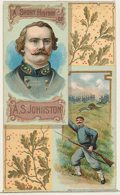 W. Duke, Sons & Co., A Short History: General Albert Sidney Johnston, from the Histories of Generals series (N114) issued by W. Duke, Sons & Co. to promote Honest Long Cut Smoking and Chewing Tobacco
