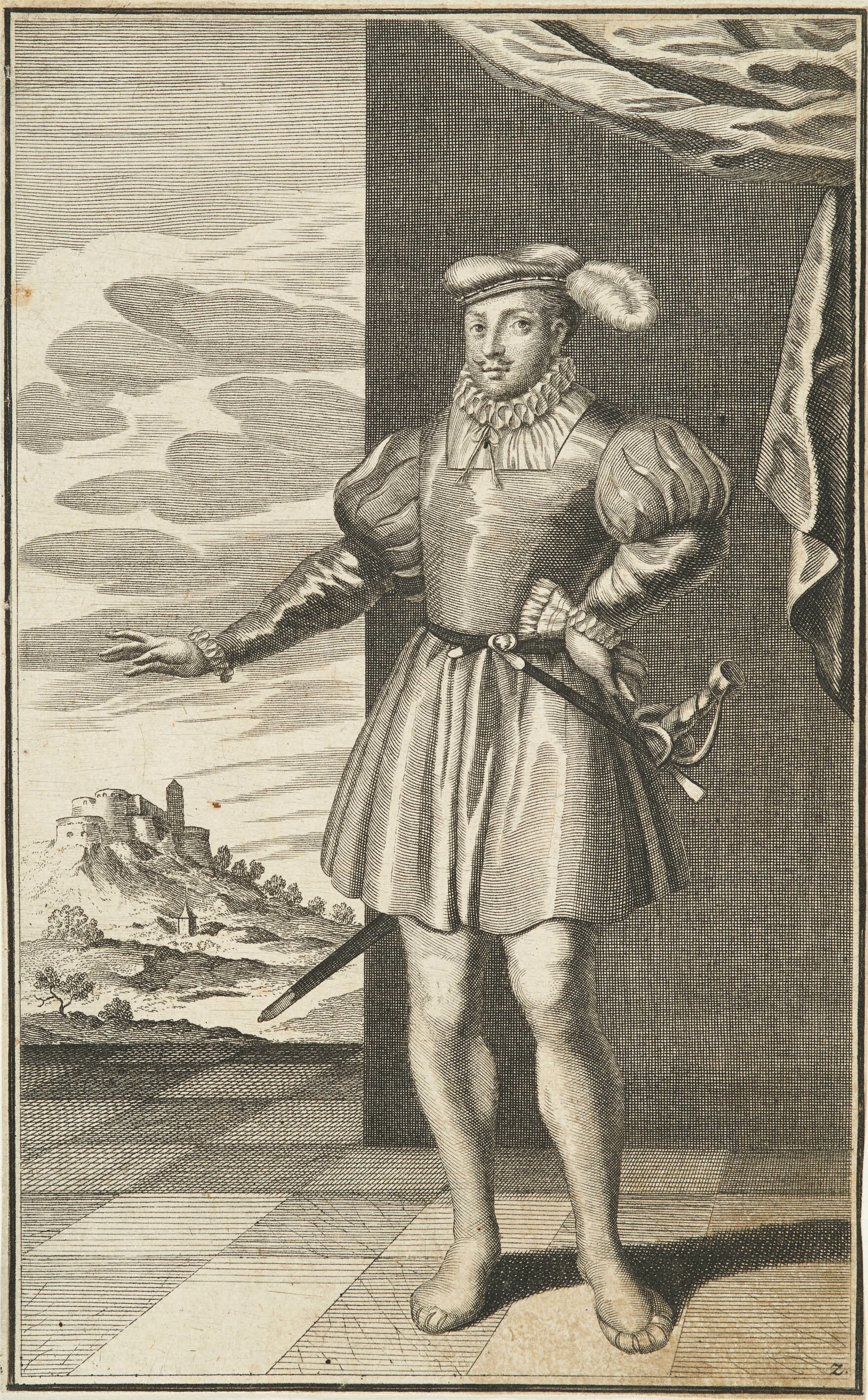Andreas Matthäus Wolfgang, Bildnis Herzog Eberhard II. von Württemberg
