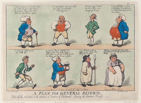 Thomas Rowlandson, A Plan for General Reform, Respectfully submitted to the attention of Members of Parliament, During the Summer Reccess