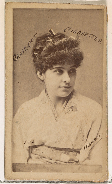 W. Duke, Sons & Co., Card Number 154, Geraldine Ulmer, from the Actors and Actresses series (N145-1) issued by Duke Sons & Co. to promote Cross Cut Cigarettes