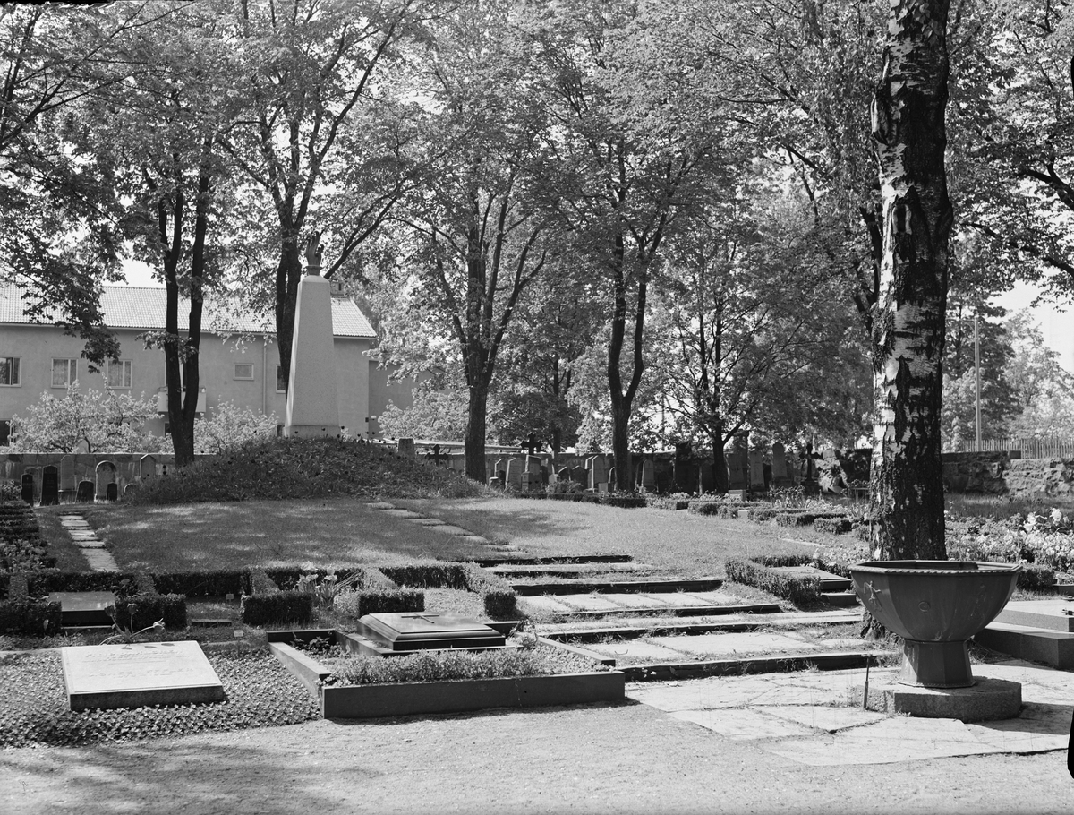 Paul Sandberg, Uppsala Old Cemetery, Kungsgärdet, Uppsala 1950