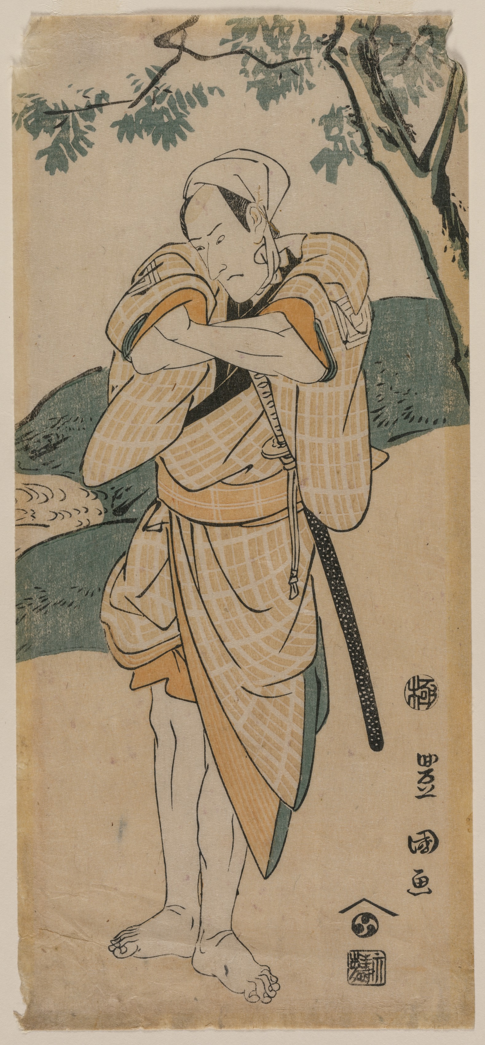Utagawa Toyokuni, The Actor Ichikawa Danjuro as a Samurai