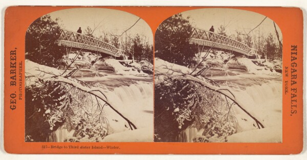 George Barker, Bridge to Third Sister Island - Winter.