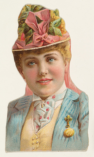 W. Duke, Sons & Co., Actress wearing gold brooch, from Stars of the Stage, Fourth Series (N132) issued by Duke Sons & Co. to promote Honest Long Cut Tobacco