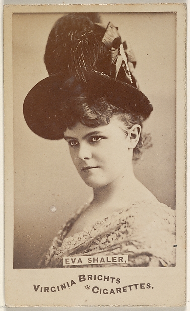 Allen & Ginter, Eva Shaler, from the Actors and Actresses series (N45, Type 6) for Virginia Brights Cigarettes