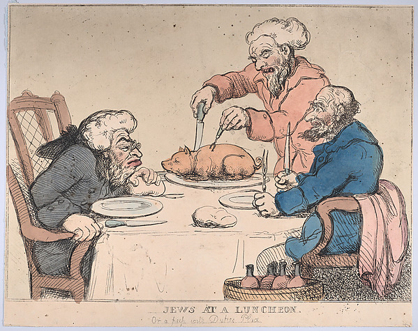 Thomas Rowlandson, Jews at a Luncheon