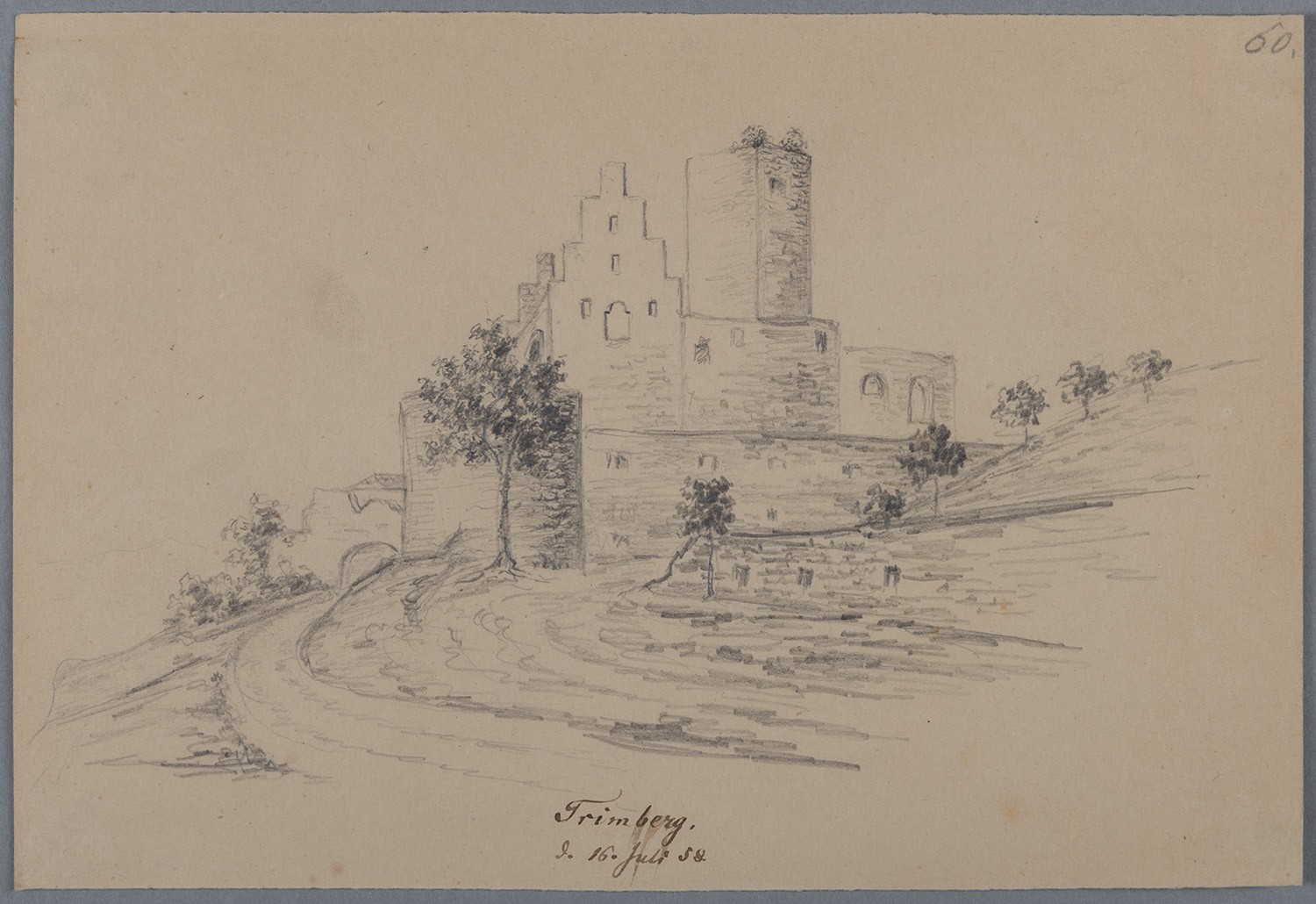 Rudolf Lutter, Trimburg (Gemeinde Elfershausen, Unterfranken): Burgruine