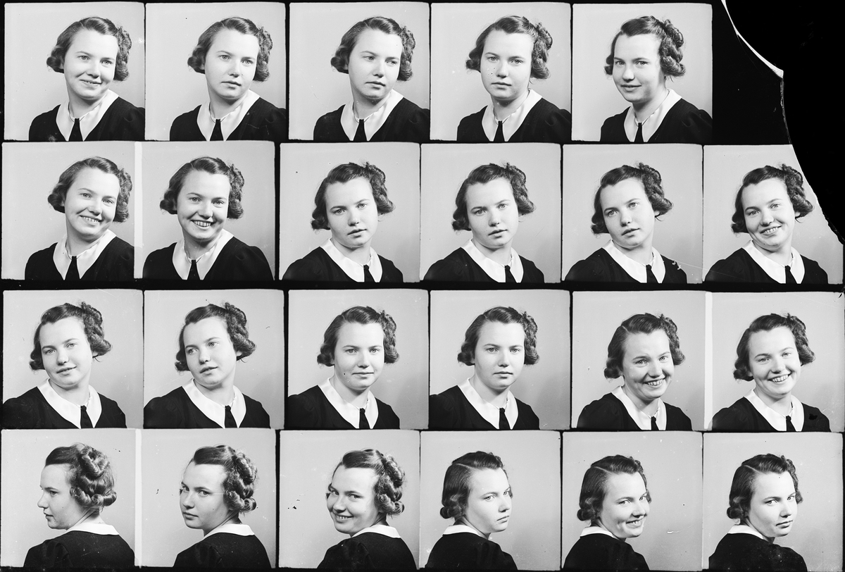 Skötsner-Edhlund, Ateljé Portrait - Young Woman, Östhammar, Uppland