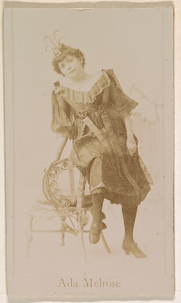 Kinney Brothers Tobacco Company, Ada Melrose, from the Actresses series (N245) issued by Kinney Brothers to promote Sweet Caporal Cigarettes