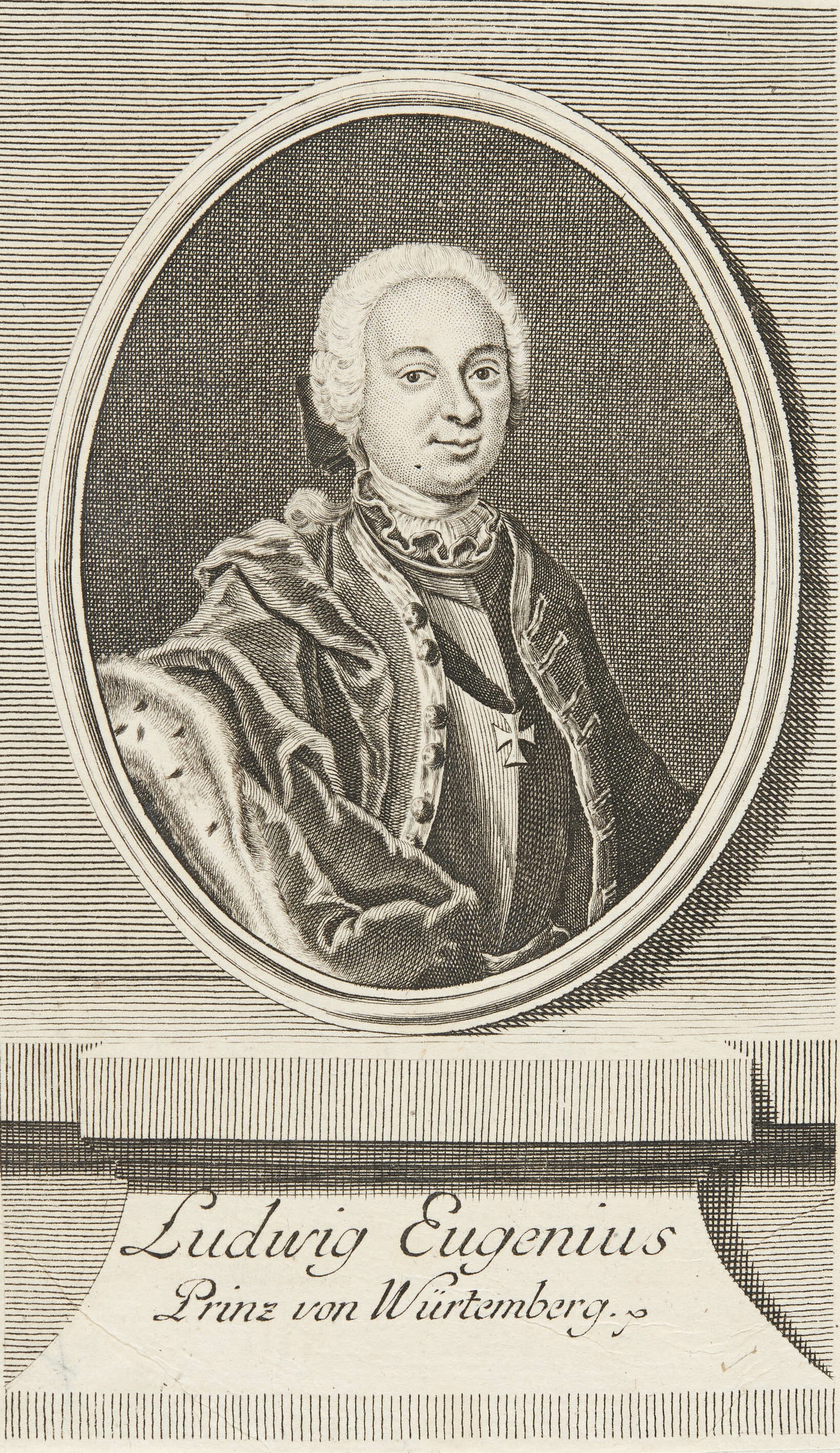 Johann Martin Bernigeroth, Bildnis Herzog Ludwig Eugen von Württemberg