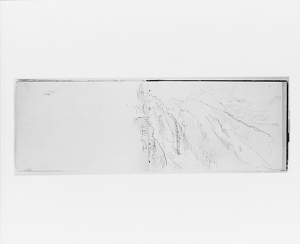 William Trost Richards, Mountain Landscape (from Sketchbook X)