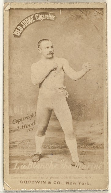 Goodwin & Company, George La Blanche "The Marine", from the Celebrities and Prizefighters series (N174) for Old Judge Cigarettes
