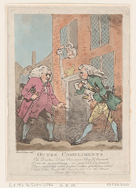 Thomas Rowlandson, Outré Compliments