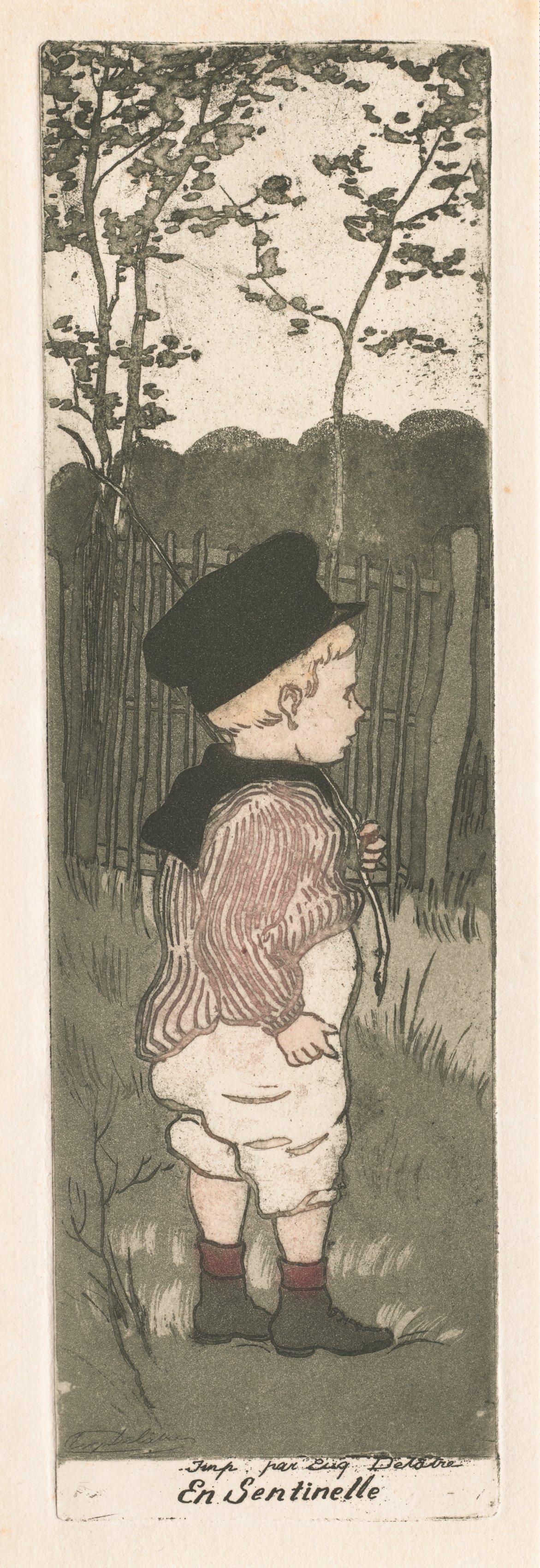 Eugène Delâtre, On Sentry Duty