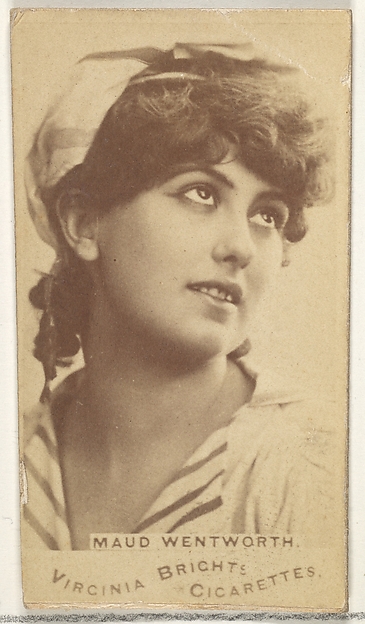 Allen & Ginter, Maud Wentworth, from the Actors and Actresses series (N45, Type 1) for Virginia Brights Cigarettes