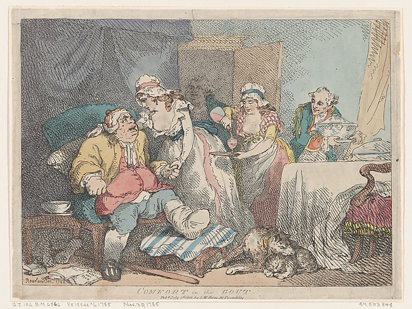 Thomas Rowlandson, Comfort in the Gout